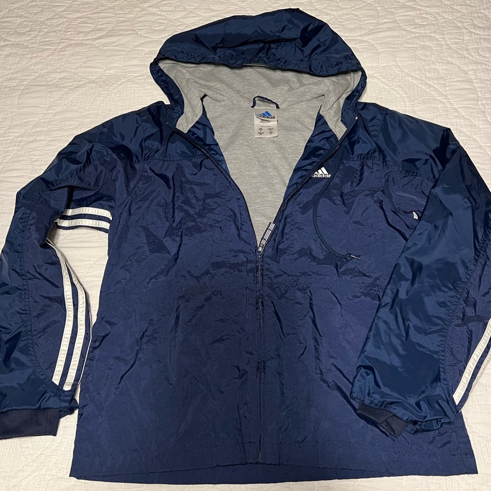 Adidas lined sport/windbreaker jacket